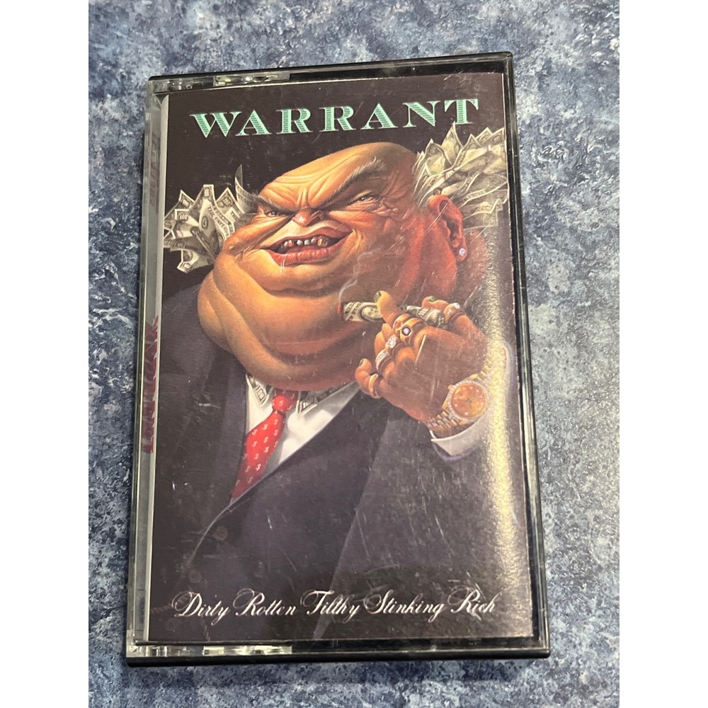 Warrant Dirty Rotten Filthy Stinking Rich Cassette Tape 1989 Columbia CT44383